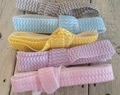 ELASTIC-CHEVRON Print 5 yards-1 of each color- 5/8 inches