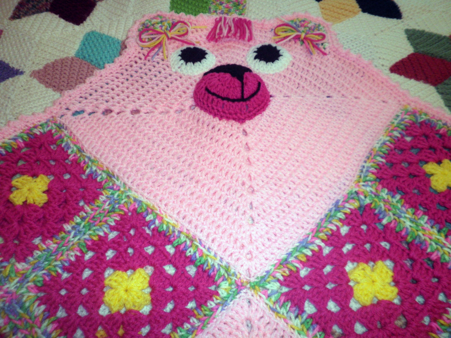 Child's Blanket/Confetti Bear