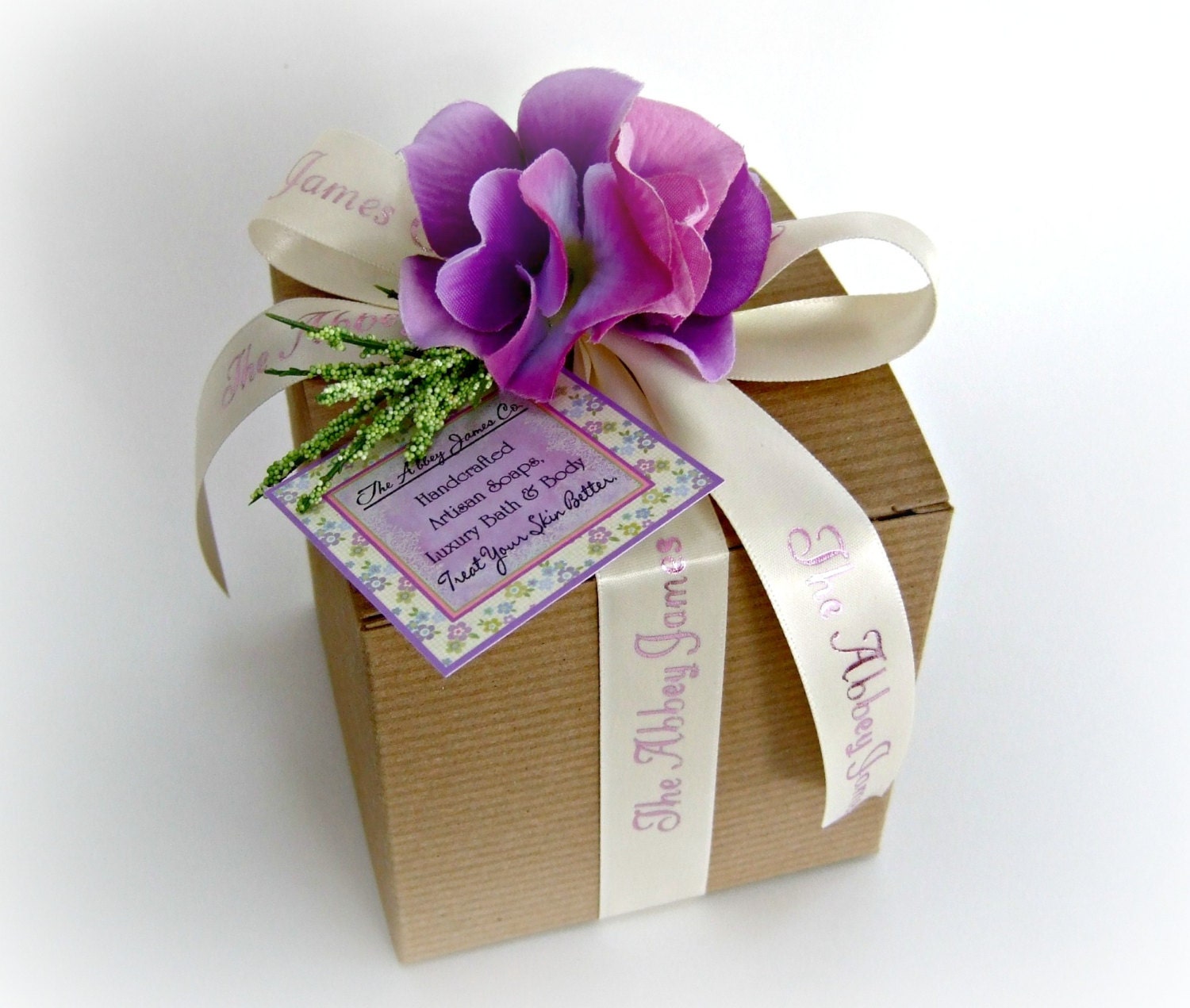 Abbey James Gourmet Soap Trio, spa gift, bath body, gift set