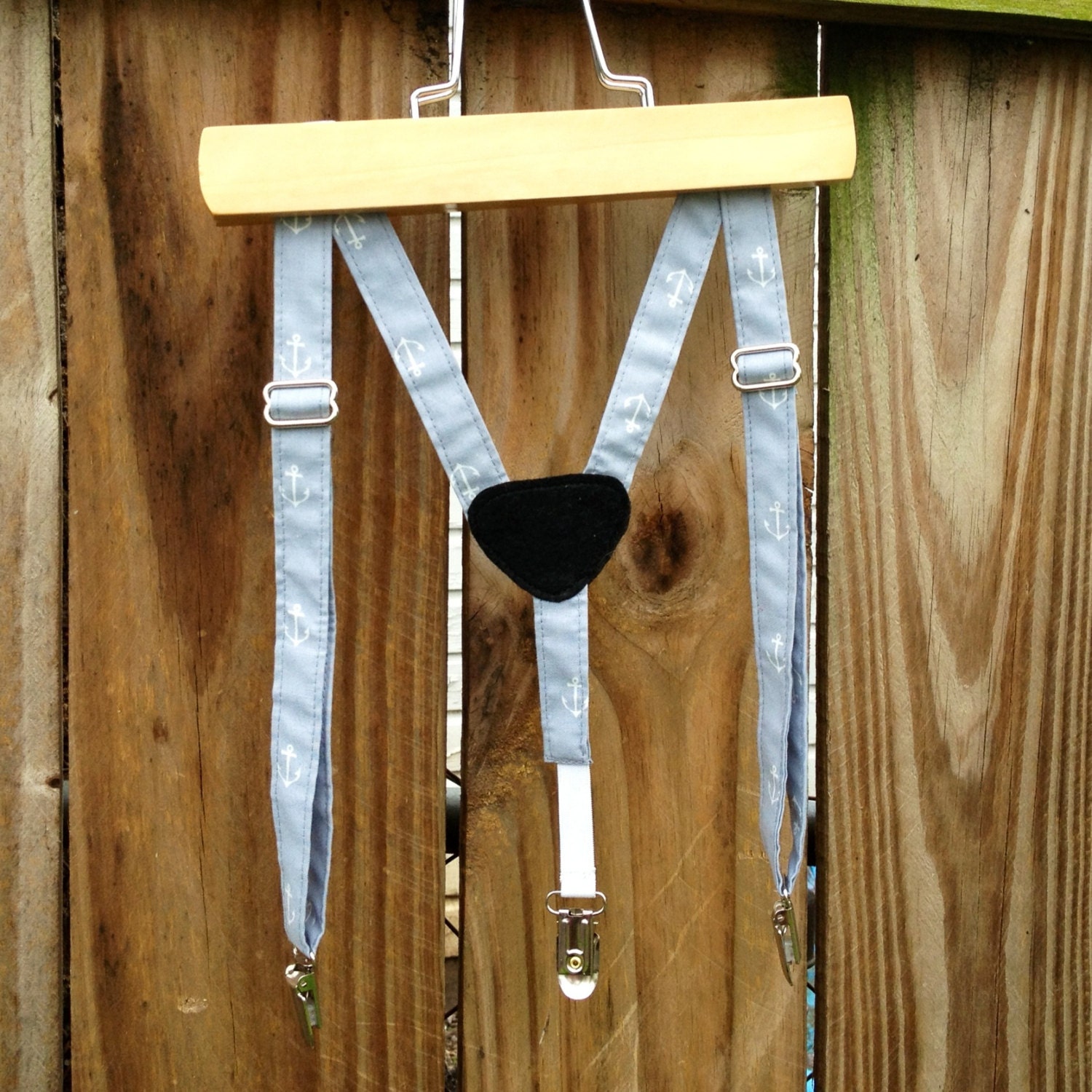 Anchors Away Child's suspenders in Grey