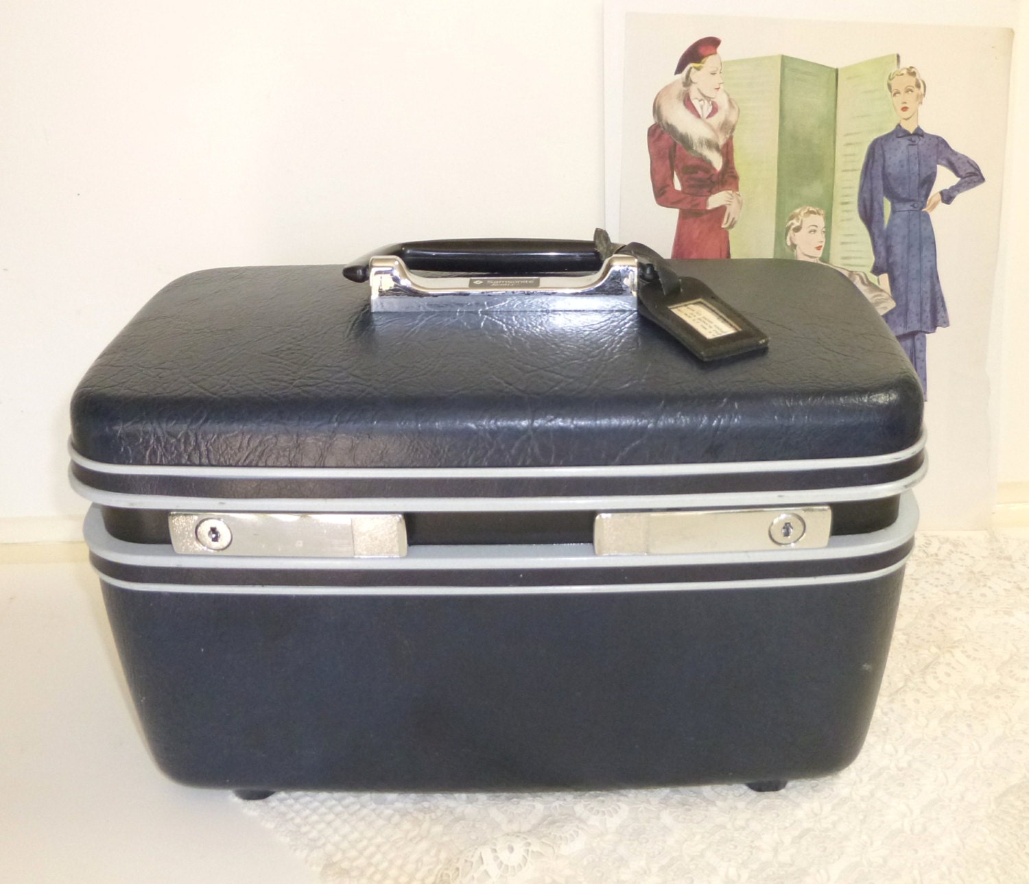 vintage Samsonite train case