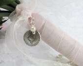 Round Locket,  Bridal Bouquet Charm, Made To Order, Locket