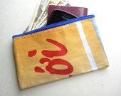 Recycled Banner Waterproof Zip Stationary - Gadget - Travel - Document Purse