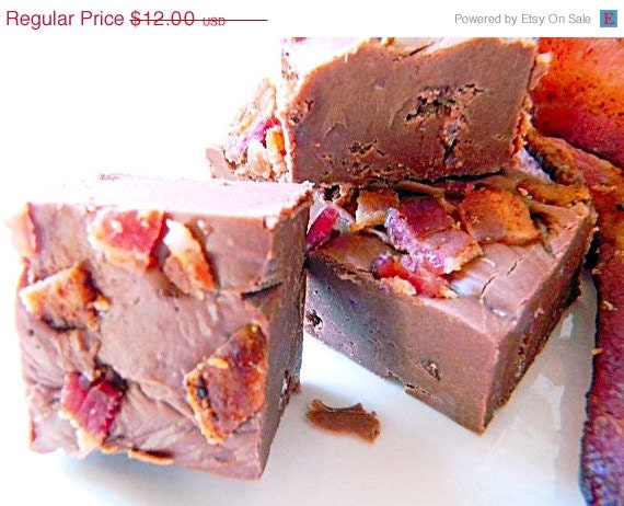 SALE Julie's Fudge - Milk Chocolate Maple BACON - 6 PIECES (1/2 pound)