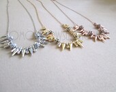 TU stacking renegade Necklace - Rose Gold, Gold or Silver plated - cluster necklace - - Mothers Day Sale