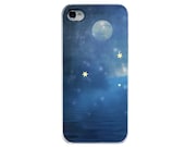 Iphone 5 plastic case, "Sea, Moon, and Stars"