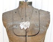 Birch bark necklace, wedding jewelry,  Cluster necklace