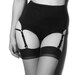 Black Bamboo 'Cleo' High Waisted Garter Knickers