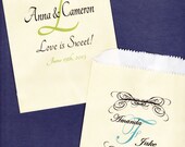 Wedding, Candy Bar, Candy Buffet Bag, Favor Bags, Cookie Bar, Treat Bags, Personalized Bags, Love is Sweet, Candy Buffet 75 IVORY bags