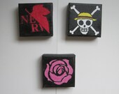 Fun Anime Mini Oil Painting Kawaii 4 x 4