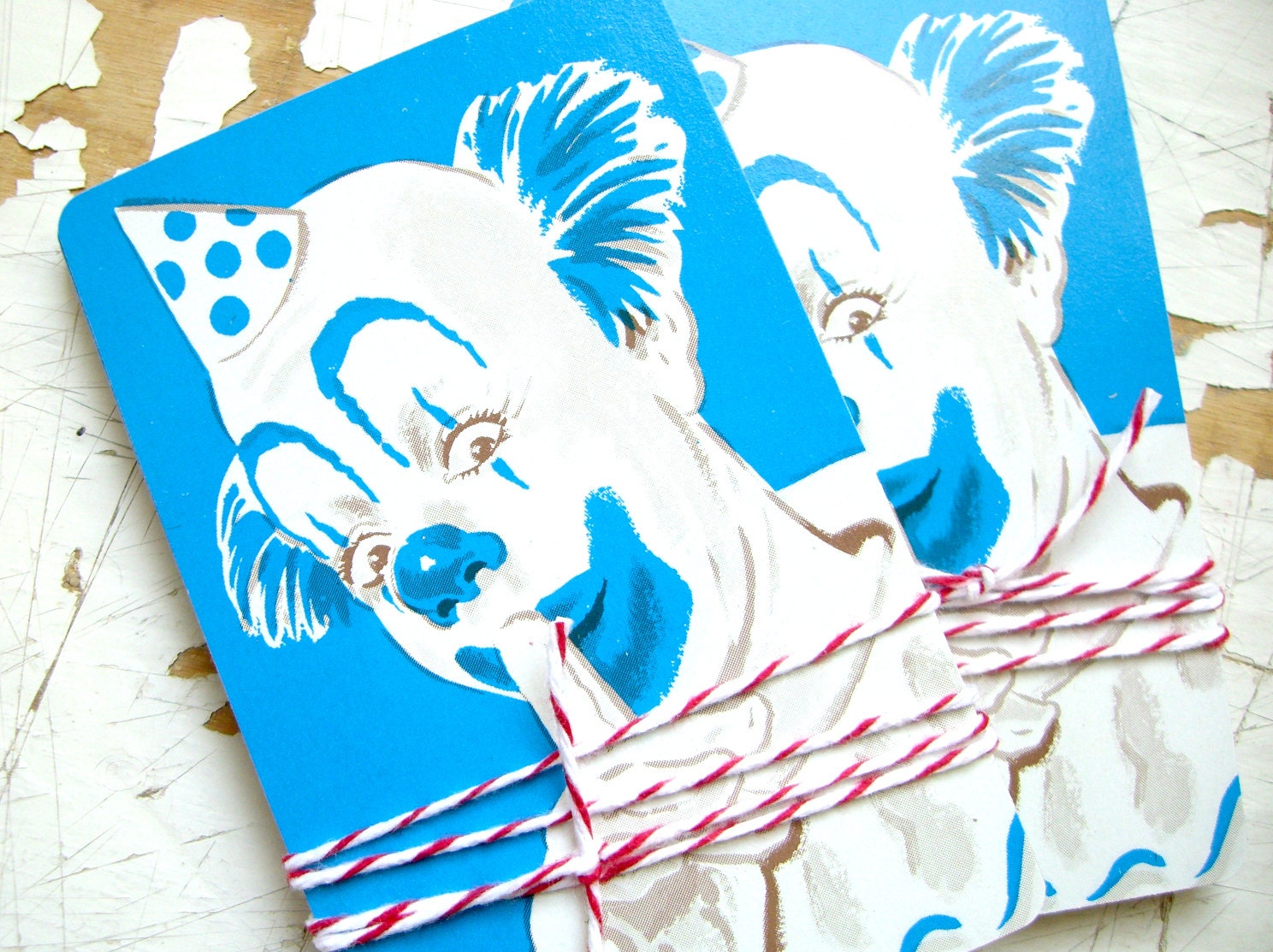 Circus CLOWN Playing Cards, 1978, Set Of 10 Playing Cards
