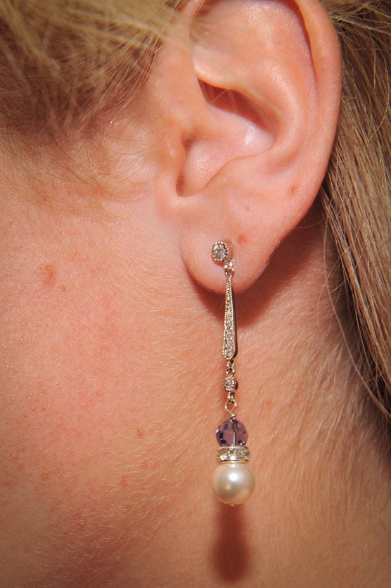 Weddings, Bridesmaid Earrings, Bridal Earrings, Bridal Party Jewelry: Breanna Earrings