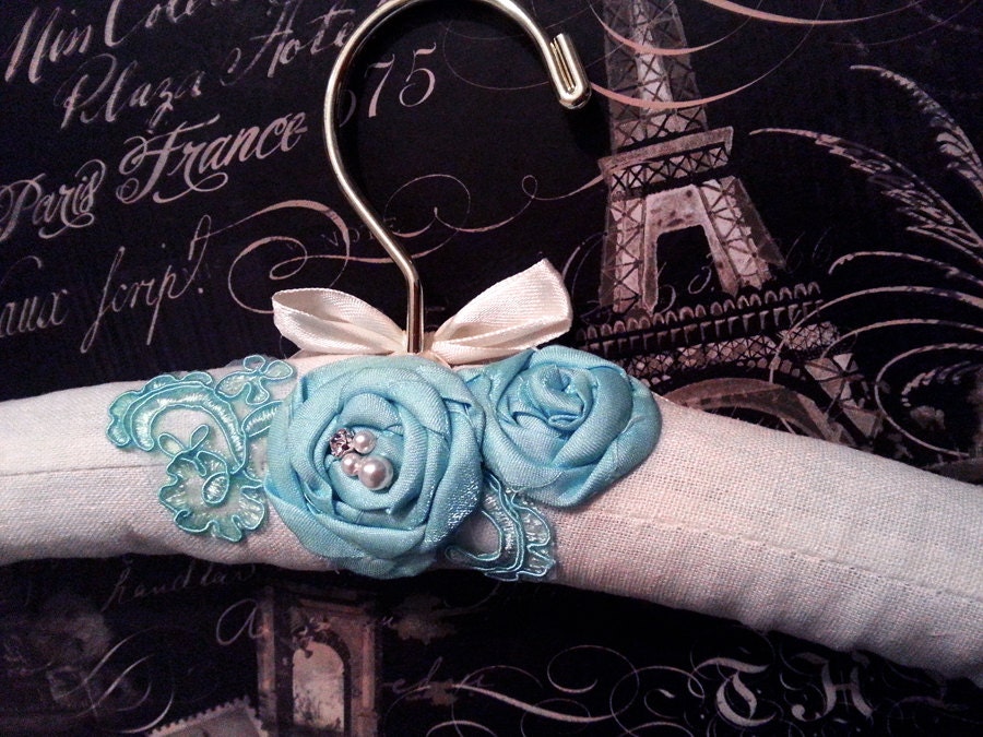 Wedding Dress Hanger, Wedding Gown Hanger, Photography Prop, Padded Hanger, Dress Hanger, Something Blue