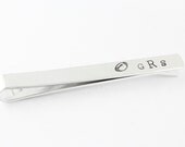 Personalized Football Tie Bar - Mens Custom Hand Stamped Tie Bar - Super Bowl Sunday - Father's Day Gift
