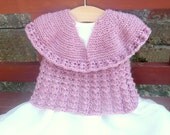 Knitting PATTERN Seamless Top Down BABY CHILD Lacy Sweater Jumper - Angelique