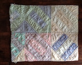 Sale Vintage Quilt Piece, Newborn Photography Basket Stuffer, Prop Set