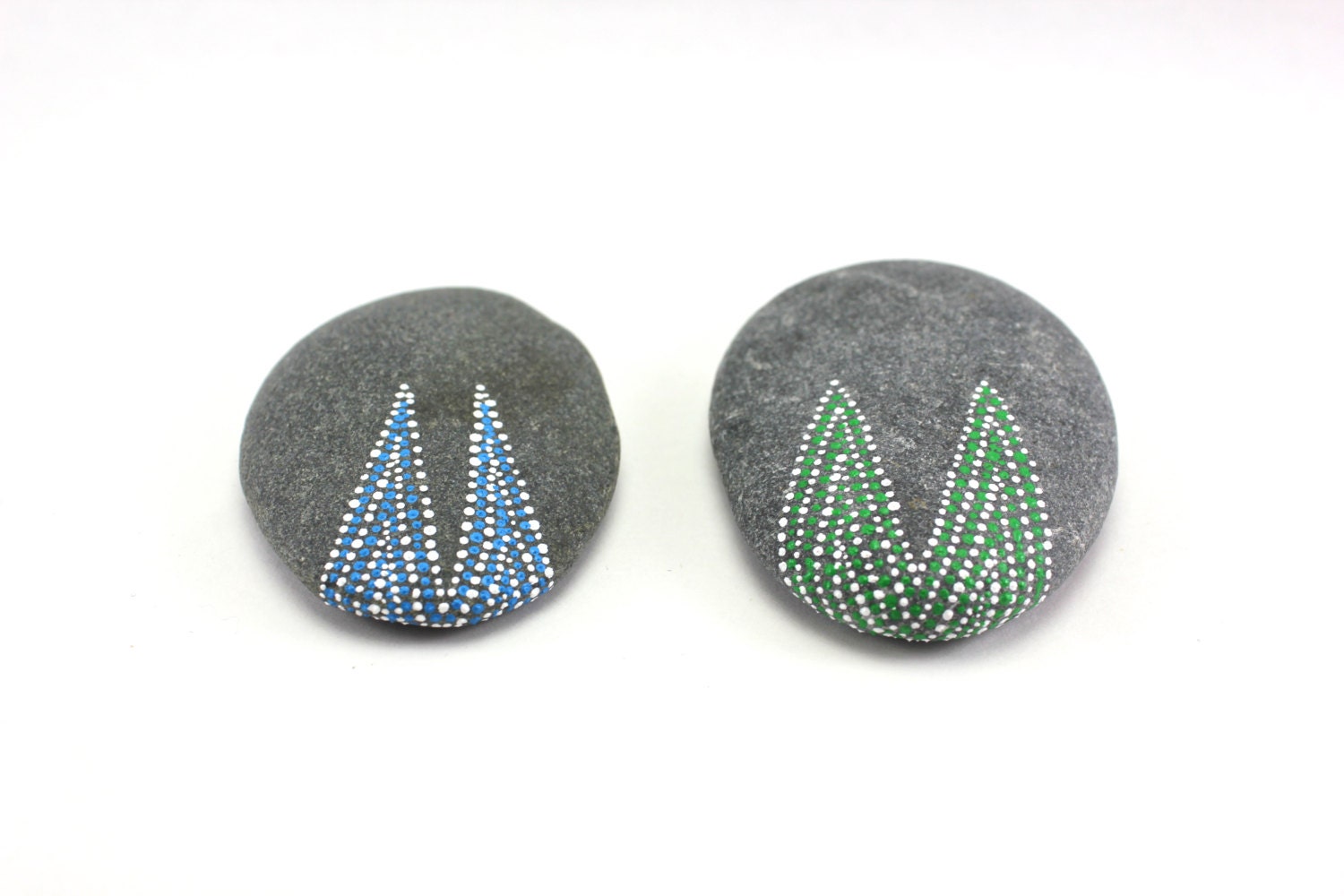 In Tandem / Alaska Series / Painted Stones by Amy Komar / ON SALE