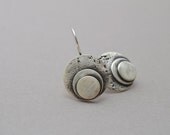 Concentric Circle Sterling Silver Earrings