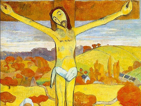 The Yellow Christ by Gauguin - an Original 1954 Art Print