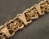Vintage Heart Bracelet Chunky Chain B5104