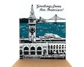 Greetings From San Francisco-- Eco-friendly Card