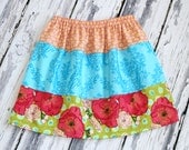 Ready to Ship Sale - Sz 6/7 Poppy Layered Skirt
