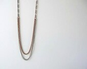 Antique Copper Layering Necklace // Simple Layered Chains // Everyday Jewelry by OrdinaryMommy on Etsy