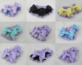 Delicate Lolita Wrist Cuffs In Lavender with Your Choice of Trims