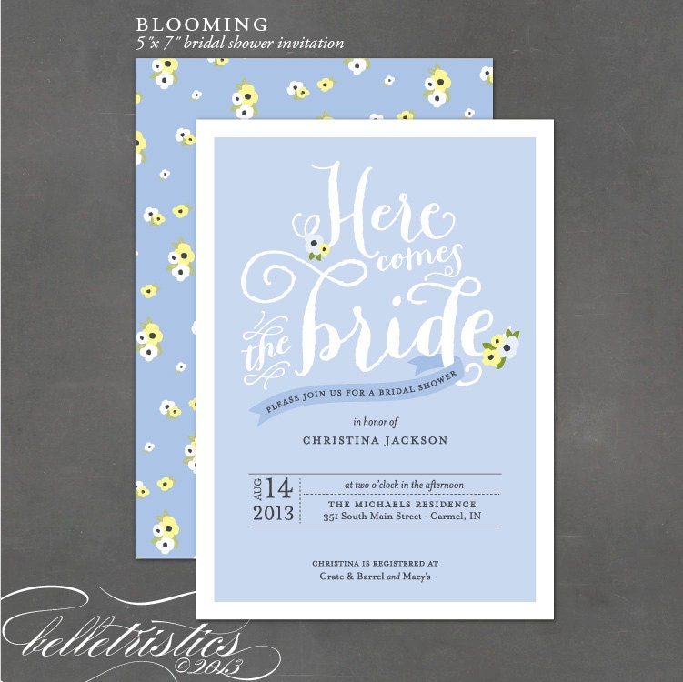 Bridal Shower Invitation - DIY printable party invite
