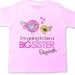 Big sister to be WHIMSY bird i'm going to be a big sister pregnancy announcement Tshirt