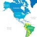 Bright World Map - Large