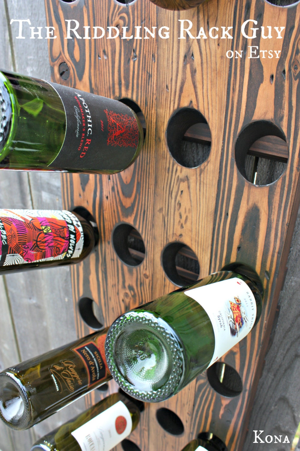 Riddling Rack - 24 Bottle - 4X6 - Wall Mount