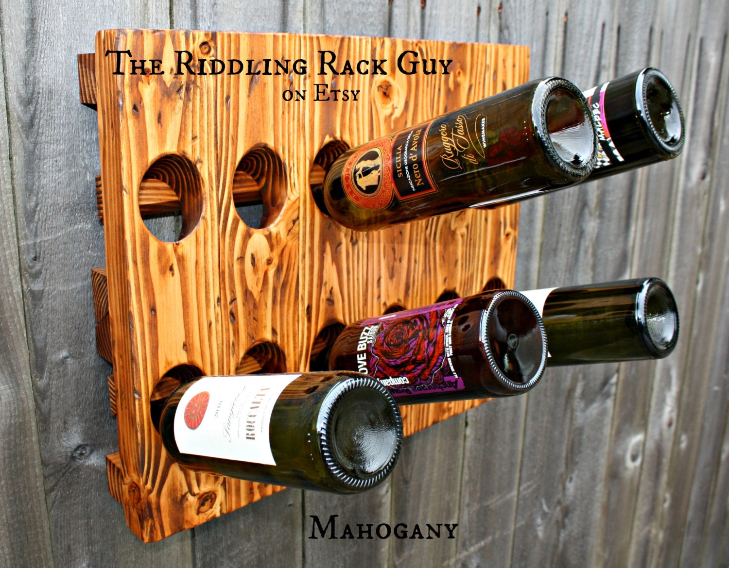 Riddling Rack - 12 Bottle - 6X2 - Wall Mount