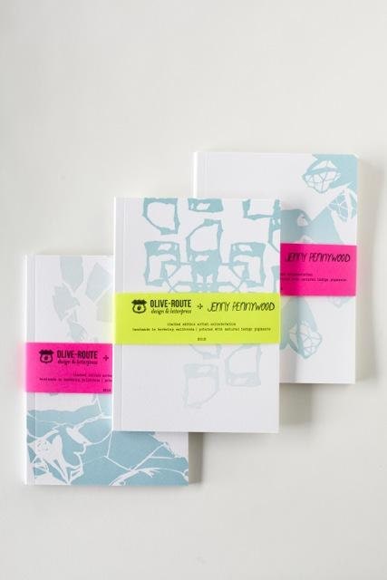 Indigo Letterpress Notebook Set of 3