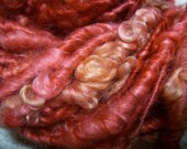 Corespun Leicester Longwool Wool Yarn in Red  by KnoxFarmFiber