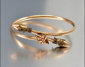 Antique Victorian Bracelet Bangle Gold ByPass Cross Over Bullet Vintage 1880s Jewelry