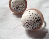 Vanilla Porcelain & Wood Ring