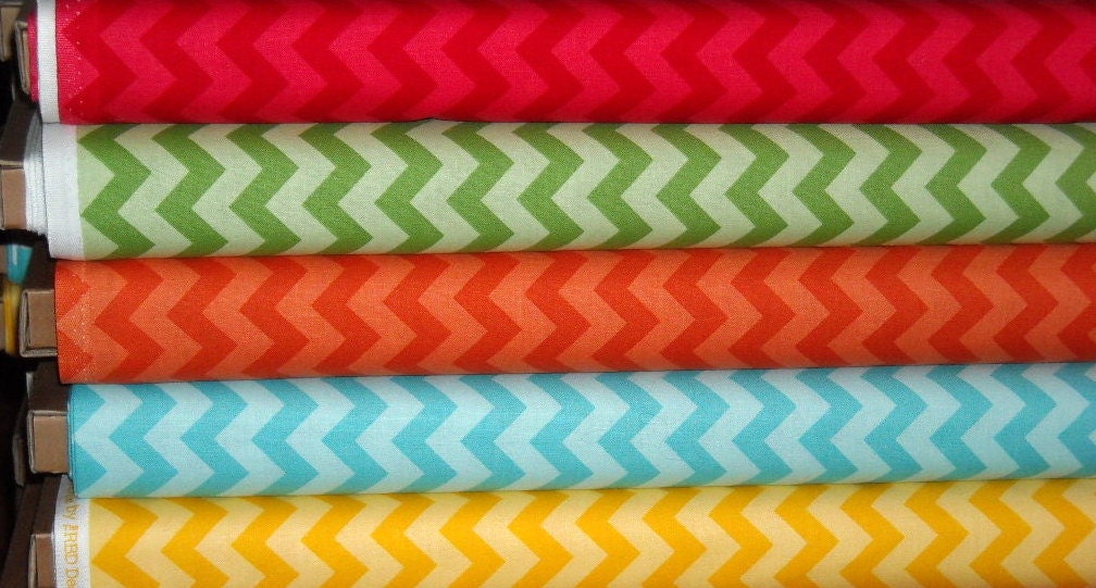Chevron Fabric Combo 5 Yards Small Tone on Tone Chevrons Riley Blake Designs Save