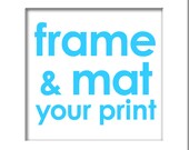 Black or White Art Frame with White Mat