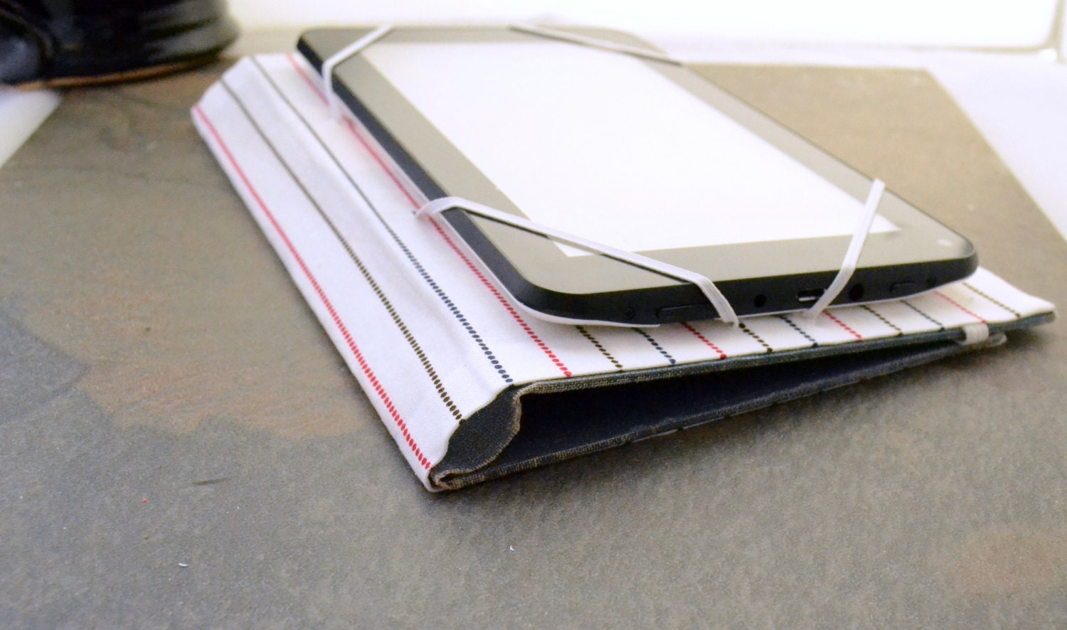 Kindle, eReader, 7 inch Tablet, Nook upcycled case cover
