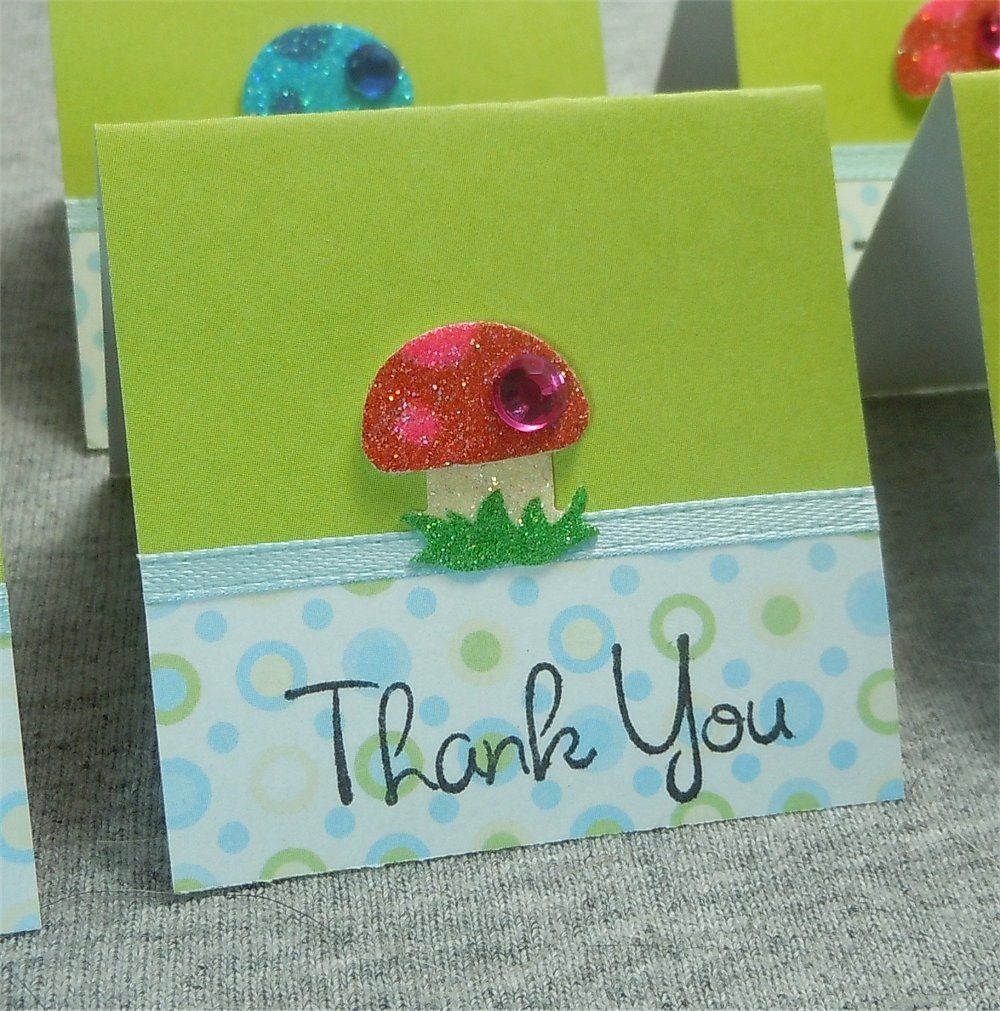 Mushroom Mini Cards 2x2 (6)