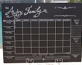 Custom 20" x 24" Chalkboard or Glass Dry Erase Board. Calendar. Menu. Welcome sign. Notes. To-Do List. Chores.