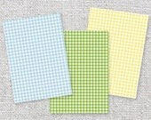notebooks lined patterned RECYCLED PAPER eco friendly plaid 6x9 (3 pack)