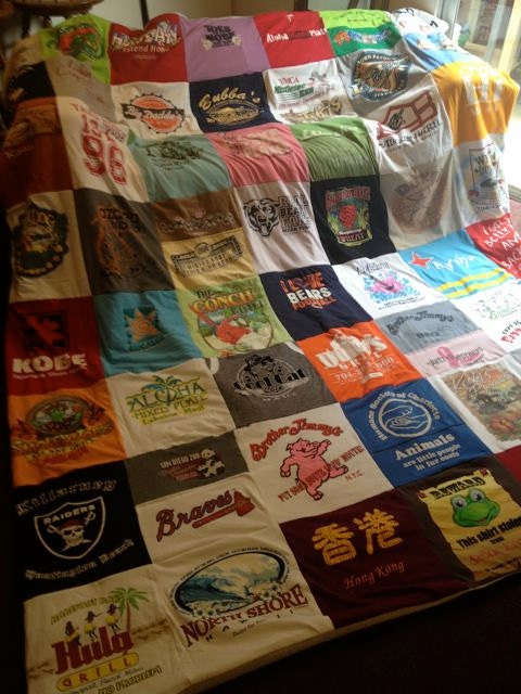 Custom King Size Tshirt Memory Blanket - unlimited amount of items