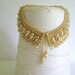 Vintage Faux Pearl Beaded Collar, The Great Gatsby, Made in Japan, Top Hit Fashion
