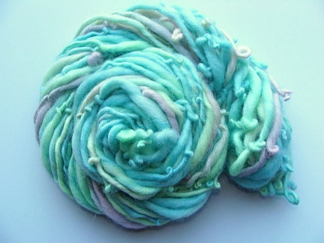 Handspun Yarn - Thick and Thin - Snoozy Blues
