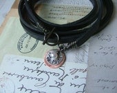True Faith Mixed Metals Aluminum Copper Pearl Endless Leather Collection by MyBella