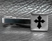 READY TO SHIP - Cross Silver Tie Clip
