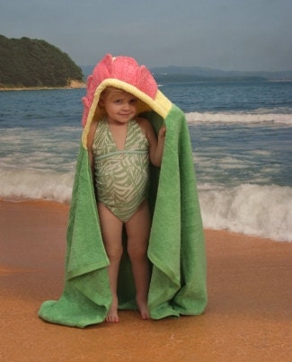 Personalized Yikes Twins Flower hooded towel