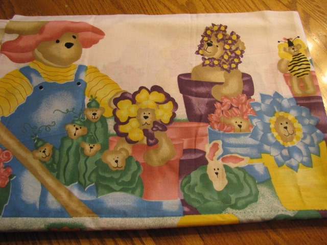 2 yards of Garden Bears Bumper fabric by Daisy Kingdom